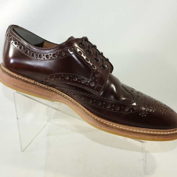 Loake Sz 11.5M Brown Leather Oxfords Mens R4C24